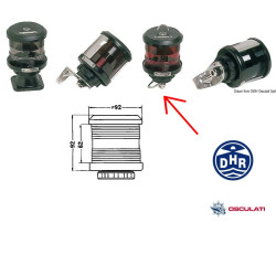 Fanale DHR rosso app. 360°...