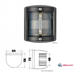 Utility 77 white 135° stern...