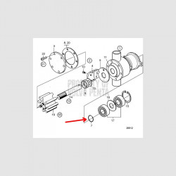 Volvo Penta 826234 rubber...