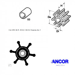 Ancor 2051 impeller