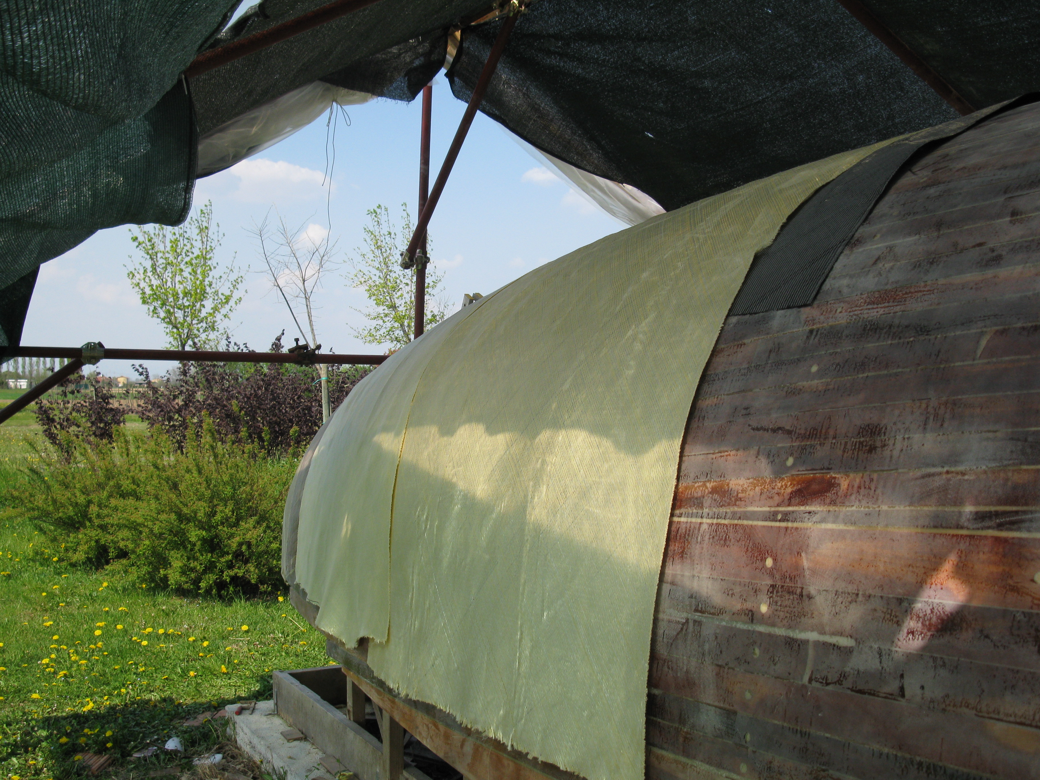 Caribbea 32 - laminazione 1 Caribbea 32 - laminazione 1